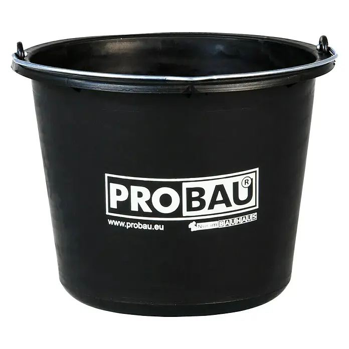 Probau Baueimer - Fassungsvermögen: 12 l - Vorderansicht