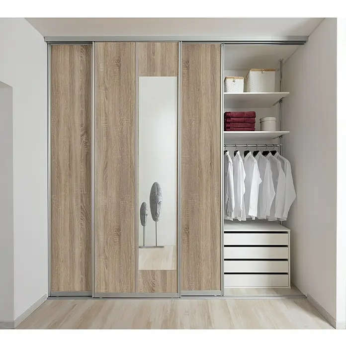 Room Plaza Easy Spiegel-Bau-Set - Passend für: Room Plaza Easy Schiebetür-Bau-Sets, 400 x 2.000 mm - Stimmungsaufnahme