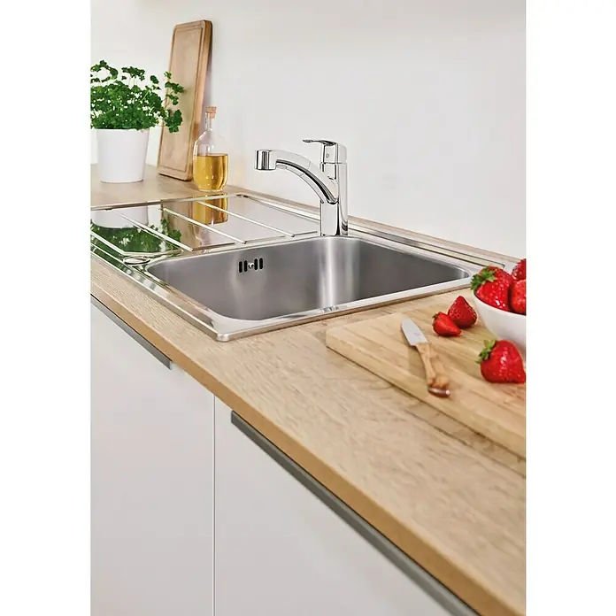 Grohe Start Spültischarmatur - Chrom, Glänzend, Rohrauslauf schwenkbar