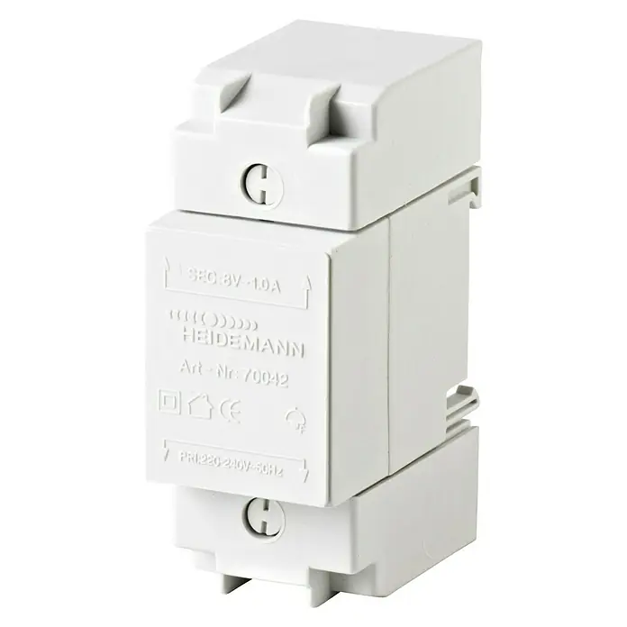 Grothe Transformator za zvono - 230 - 240 V/50 Hz, 8 V ~ 1 A, Fail-Safe - Pogled sprijeda