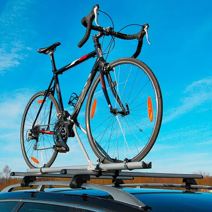 Eufab Fahrradträgeraufsatz Alu Star - Geeignet für: 1 Fahrrad, Traglast: 15 kg - Anwendungsbeispiel