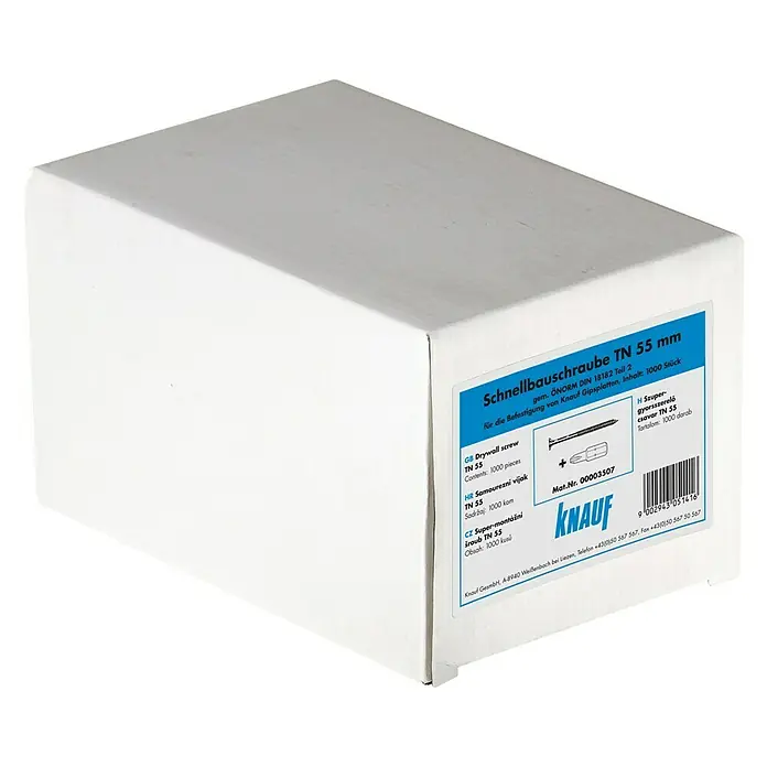 Knauf Schnellbauschraube - Durchmesser: 3,5 mm, Länge: 55 mm, 1.000 Stk.