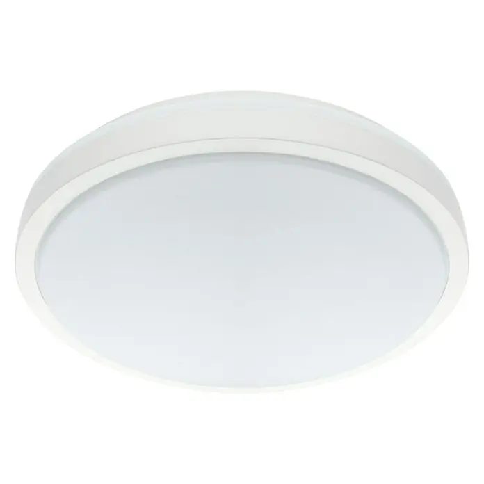Eglo LED-Wand- & Deckenleuchte rund Competa 1 - 24 W, Ø x H: 430 mm x 5,5 cm, Weiß, Warmweiß