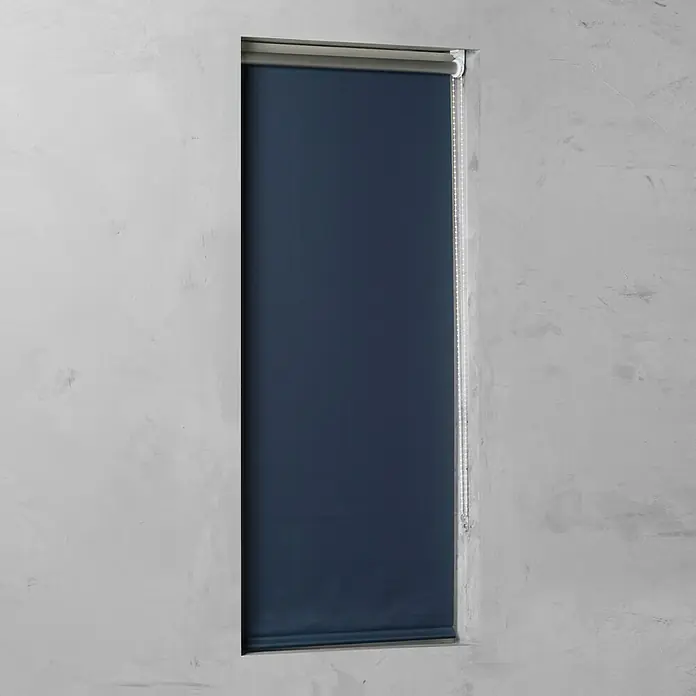 Rolo Basic - Š x V: 100 x 175 cm, Plave boje, Zatamnjuje - Pogled sprijeda