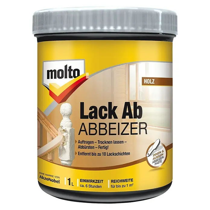 Molto Abbeizer Lack Ab - 1 l - Vorderansicht