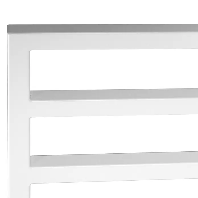 Camargue Designheizkörper Korona - 50 x 159 cm, 447 W, Weiß - Detailaufnahme
