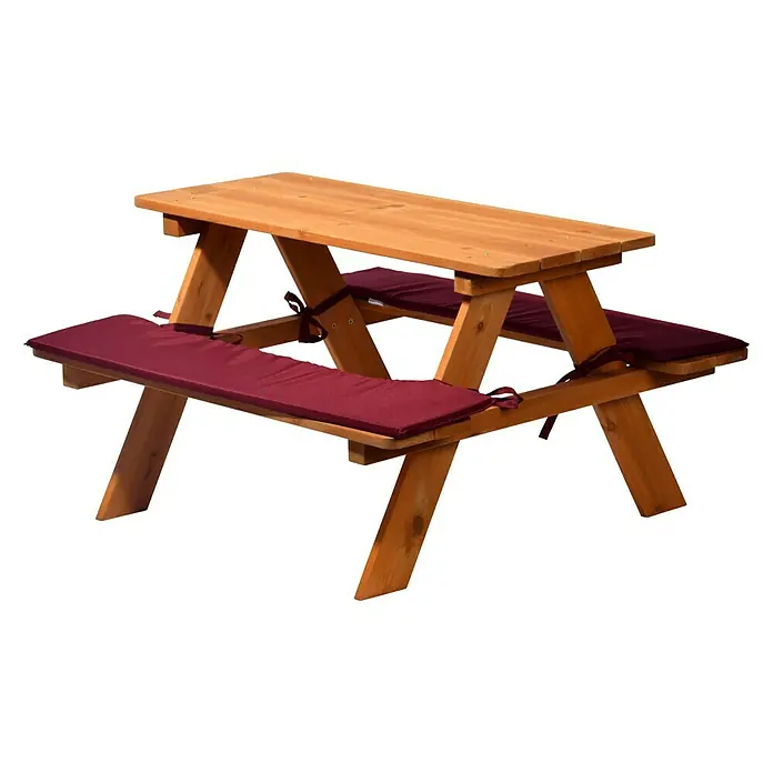 Dobar Kinder-Picknicktisch - 89 x 79 x 50 cm, Tanne - Rechte Seitenansicht