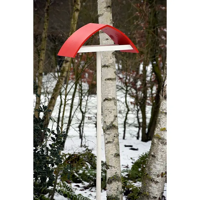 Luxus Vogelhaus Vogelhaus New Wave - 51 x 18 x 183 cm, Rot - Stimmungsaufnahme