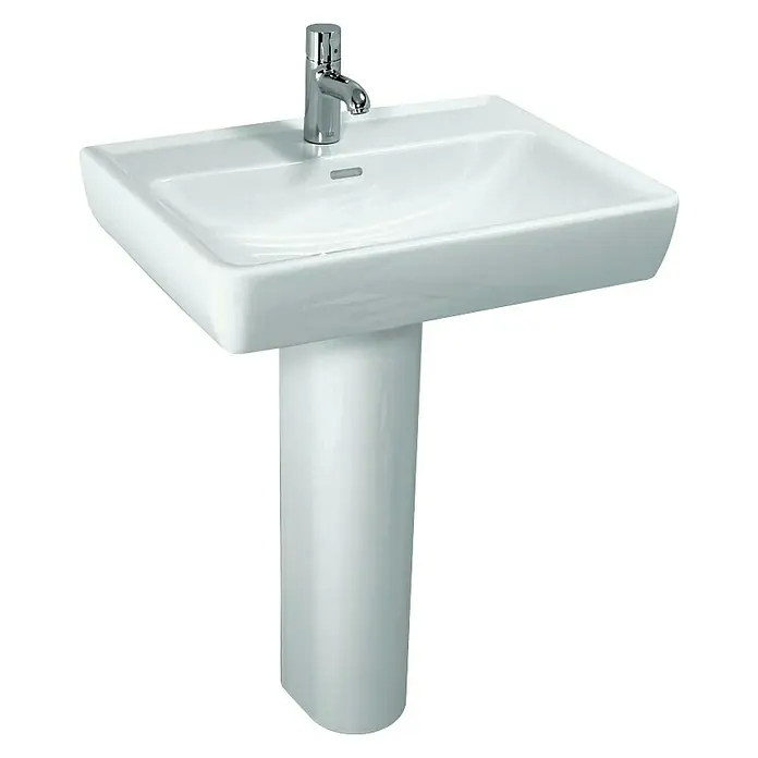 Laufen Pro Waschtisch - 48 x 60 cm, Hahnloch: Mitte, Mit Überlauf