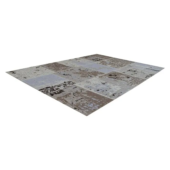 Kayoom Teppich Matrix - Beige/Braun, L x B: 290 x 200 cm, 100 % Baumwolle - Ansicht von oben