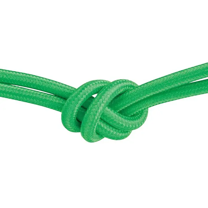 Home Sweet Home Tekstilni kabel na metar - Zelene boje, 3-žilno, 0,75 mm² - Pogled sprijeda