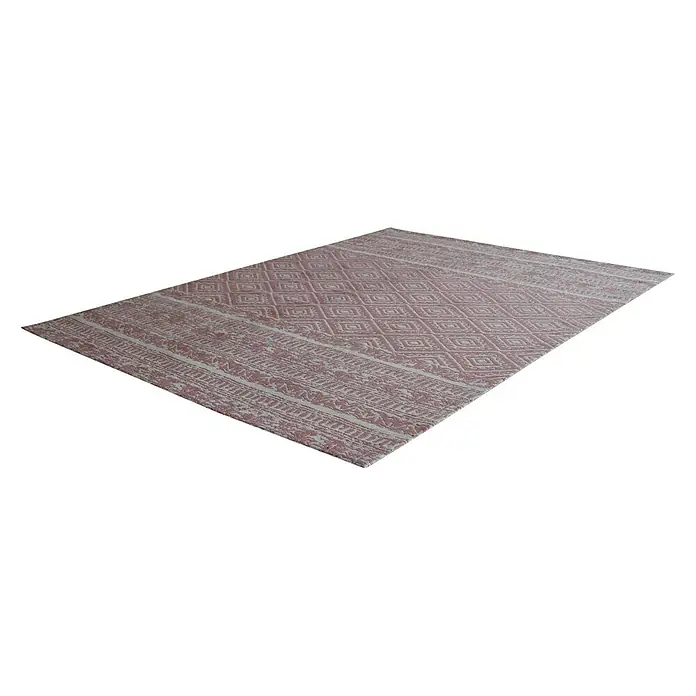 Kayoom Teppich Sunny 100 - Pink, L x B: 150 x 80 cm, 100% Polyester - Ansicht von oben