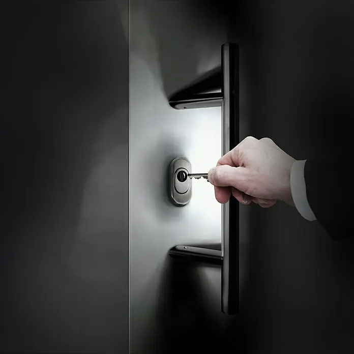 Diamond Doors Stoßgriff LED - 50 cm, Edelstahl, Rund - Stimmungsaufnahme