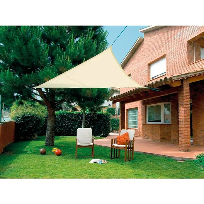 Nortene Zaštita od sunca, jedro SUN-NET KIT POLIESTER - 5 x 5 m, Bež boje, Trokutno