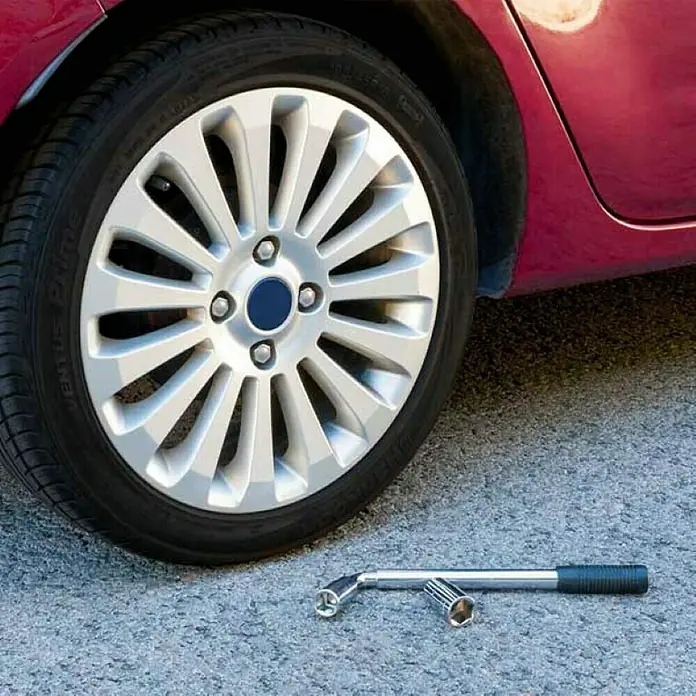 Llave de tubo con empuñadura engomada - Ancho de llave: 17/19 mm