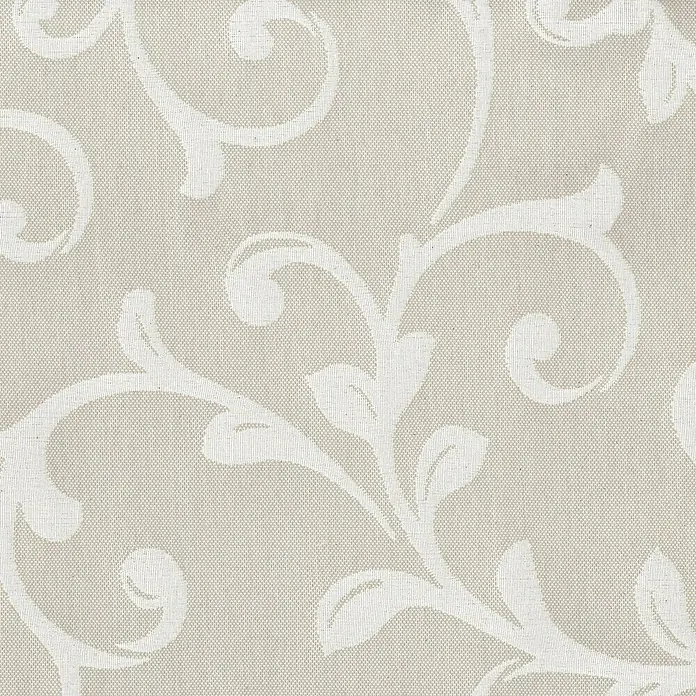 Cortina con ollaos Sunset - 140 x 270 cm, 30% algodón y 70% poliéster, Beige/Blanco