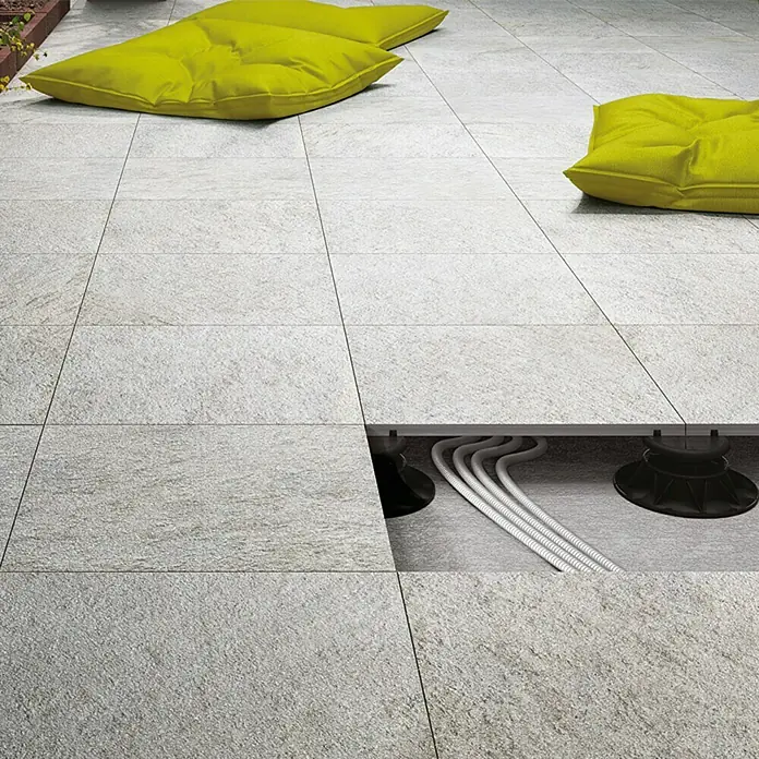 Terrassenfliese Dolmen - 60 x 60 x 2 cm, Grau
