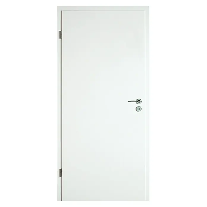 Kilsgaard Zimmertür 42/00 - 985 x 1.985 mm, DIN Anschlag: Links, Weiß, Mittellage: Wabe - Vorderansicht