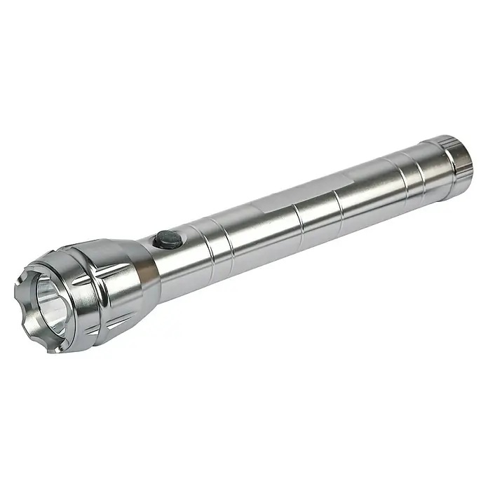 BAUHAUS Taschenlampe Antra 3C - LED, Aluminium, Länge: 30,5 cm, Silber