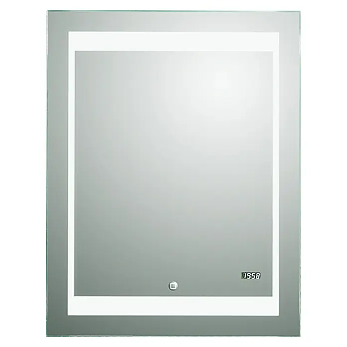 DSK LED-Lichtspiegel Silver Futura - 70 x 90 cm, Sensorschalter