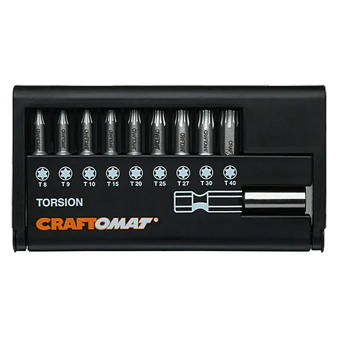 Craftomat Komplet bit nastavaka - 10 -dij., Unutarnji TORX® vijci