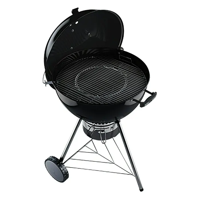 Weber Barbacoa redonda con tapa Master Touch GBS - Negro, Superficie parrilla: Ø 57 cm - Producto en uso