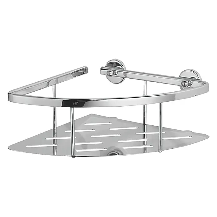 Tesa Kutna košara za odlaganje - 20,5 x 21 x 9,2 cm, Krom, Sjaj