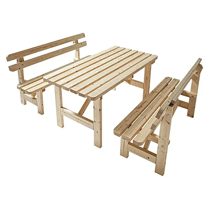 Gartenmöbel-Set Norden - 3 -tlg., Natur