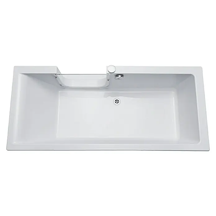 Camargue Badewanne Open-The-Door - Linksseitig, L x B: 180 x 80 cm, Mit Glastür