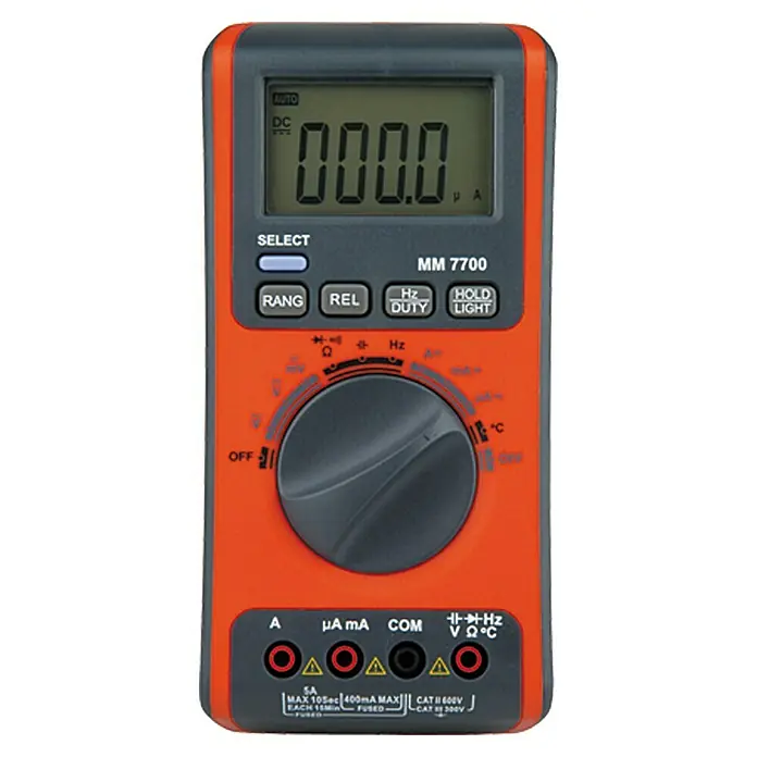 Profi Depot Digitale multimeter MM 7700 - Meetbereik wisselspanning: 0,1 mV - 300 V - Vooraanzicht