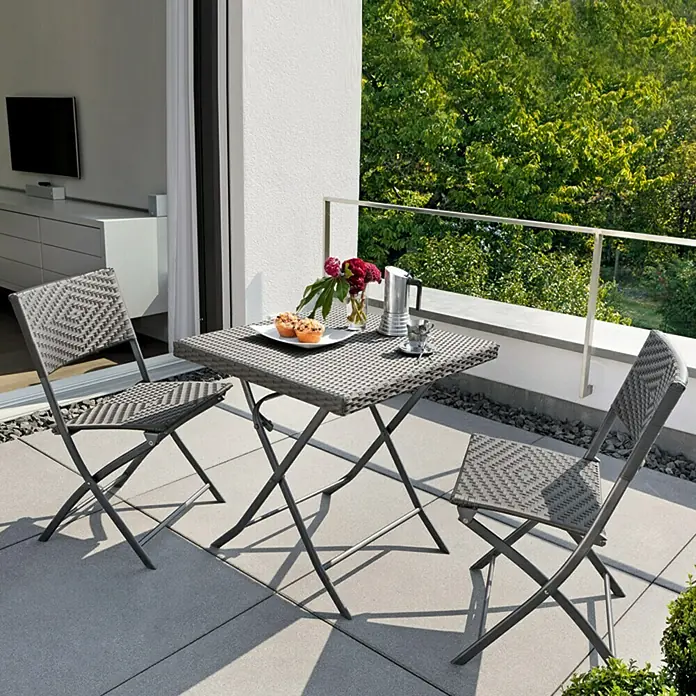 Sunfun Neila Balkontisch - 70 x 70 cm, Polyrattan