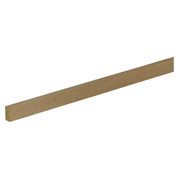 Profiles and more Ravni profil - 1 m x 10 mm x 20 mm, Hrast, Neobrađeno - Pogled s lijeve strane