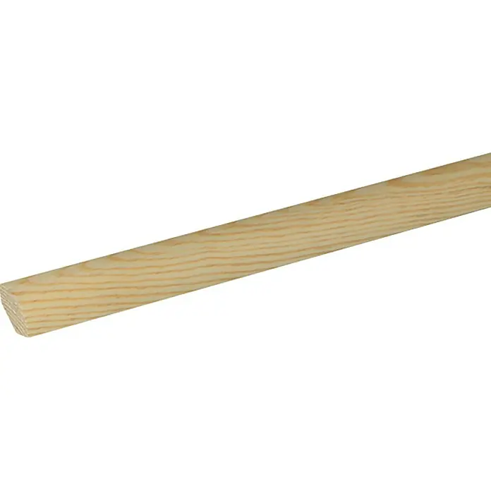 Drvena lajsna - 2,4 m x 2,2 cm x 2,2 cm, Neobrađeno, Smreka-bor - Pogled s lijeve strane