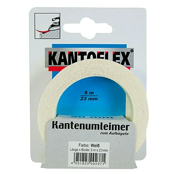 Kantoflex Kantenband - Wit, l x b: 5 m x 23 mm - Vooraanzicht