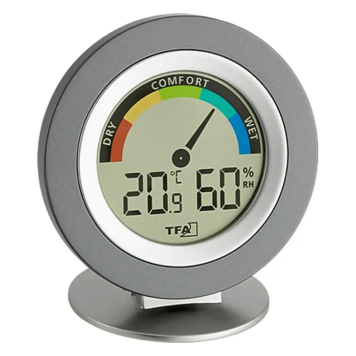 TFA Dostmann Termo-higrometar Cosy - Digital, Promjer: 10,4 cm - Pogled sprijeda