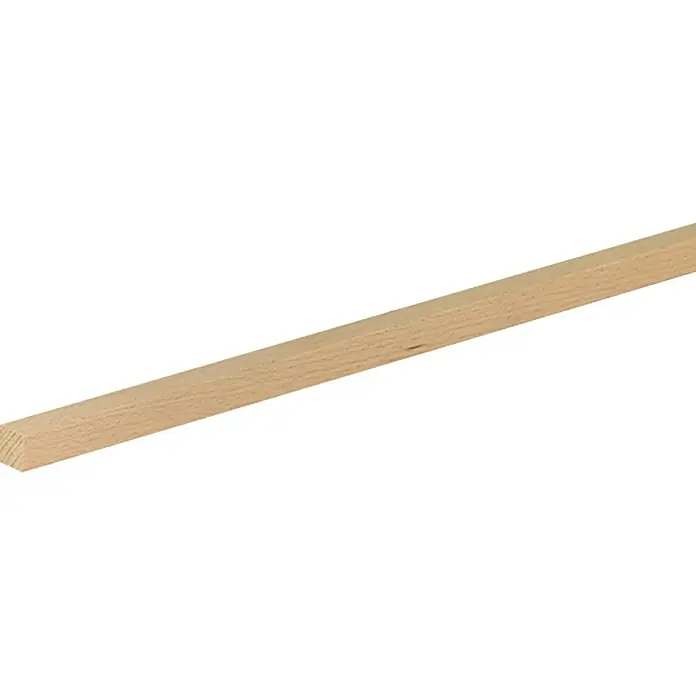 Profiles and more Quadratleiste - 0,95 m x 13 mm x 13 mm, Buche, Unbehandelt