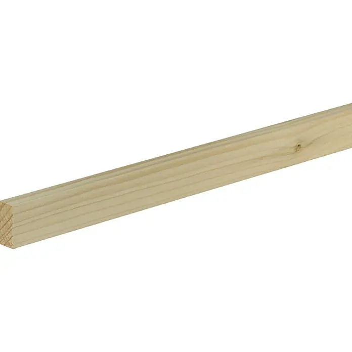 Ravni profil - 2,4 m x 1,3 cm x 2,9 cm, Smreka-bor - Pogled s lijeve strane