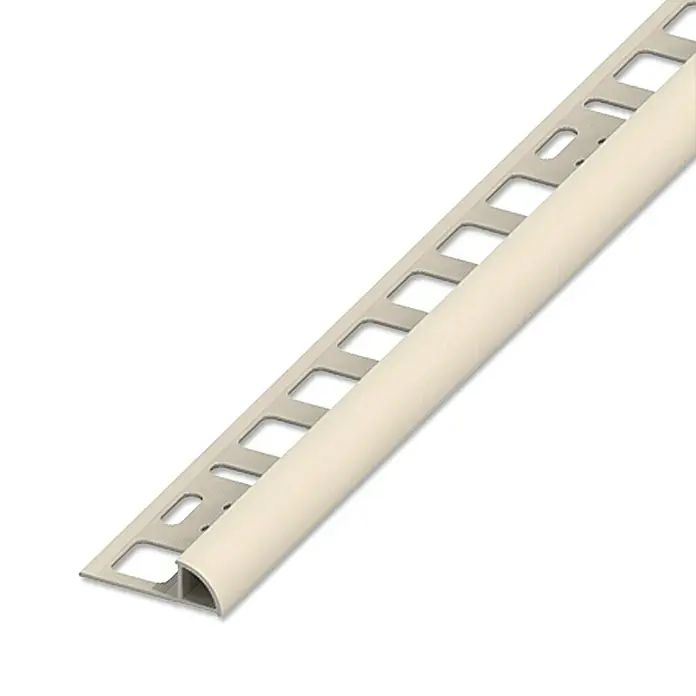 Viertelkreis-Profil - PVC, Bahama Beige, 2,5 m x 10 mm - Linke Seitenansicht