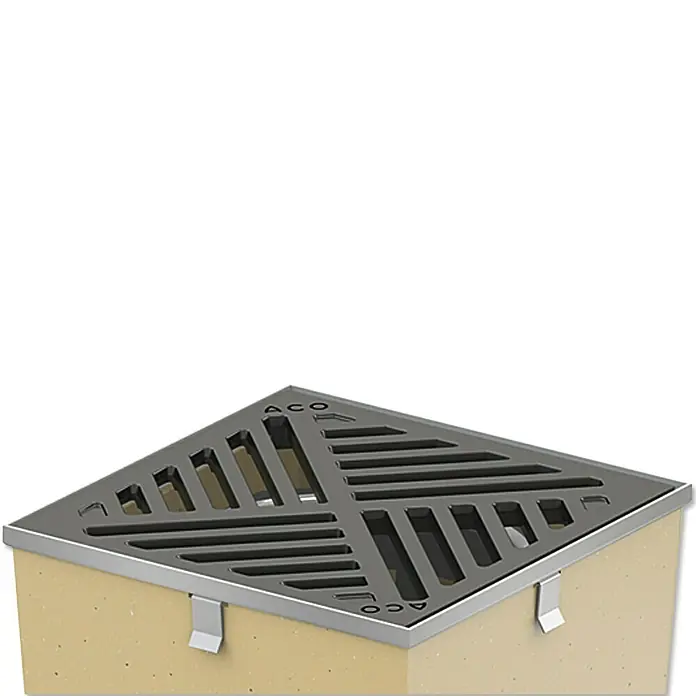 ACO Self Gussrost - 25 x 25 x 0,7 cm - Ansicht von oben