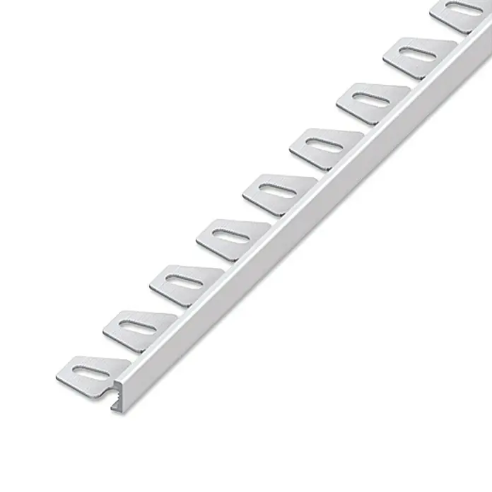 Profil za ploščice [SI] Flexibel - Aluminij, Srebrne barve, 2,5 m x 10 mm - Levi pogled profila