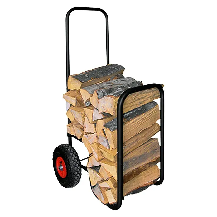 Lienbacher Transportna kolica za drva - 50 x 48 x 106 cm, Crne boje