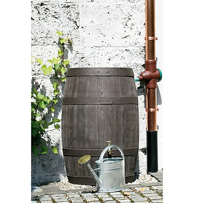 Regentonne Burgund - Dunkelbraun, 500 l - Stimmungsaufnahme