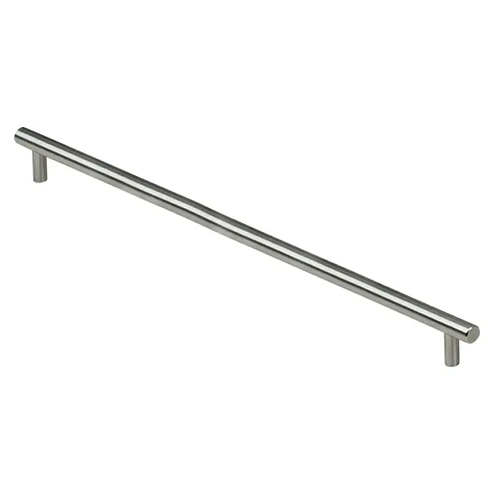Möbelgriff - Typ Möbelgriff: Stange, Ø x L: 14 x 557 mm, Stahl, Vernickelt - Vorderansicht