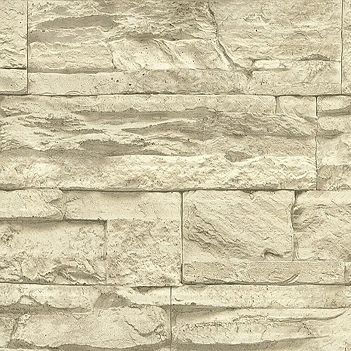 AS Creation Vliestapete Elements Murano - Beige/Creme, Steinoptik, L x B: 10,05 x 0,53 m - Vorderansicht