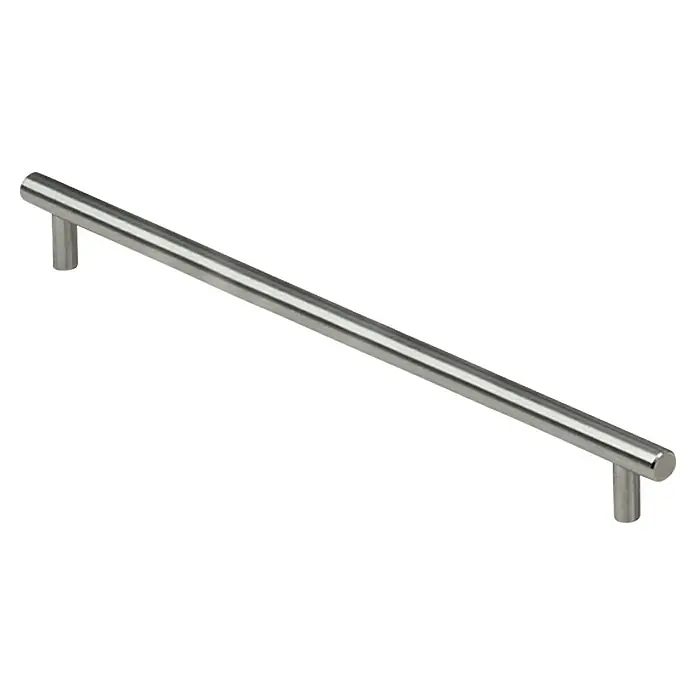 Möbelgriff - Typ Möbelgriff: Stange, Ø x L: 14 x 405 mm, Stahl, Vernickelt - Vorderansicht
