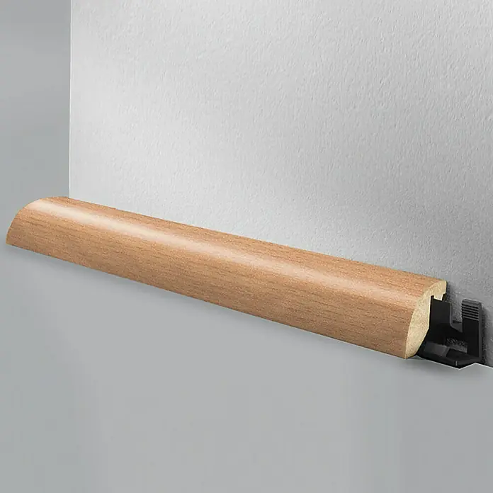 LOGOCLIC Viertelstab Buche - 2,6 m x 23 mm x 29 mm, Viertelrund - Detailaufnahme