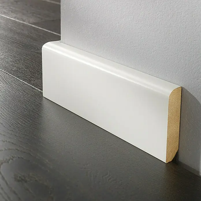 LOGOCLIC Podna kutna lajsna - 2,6 m x 15 mm x 100 mm, Zaobljeno - Živopisni prikaz