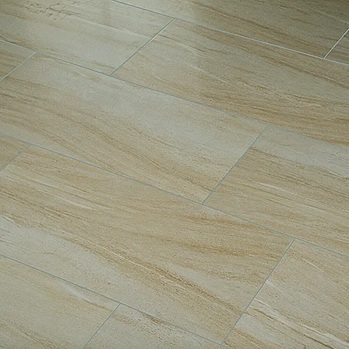 Feinsteinzeugfliese Travertino - 30 x 60 cm, Beige, Teilpoliert