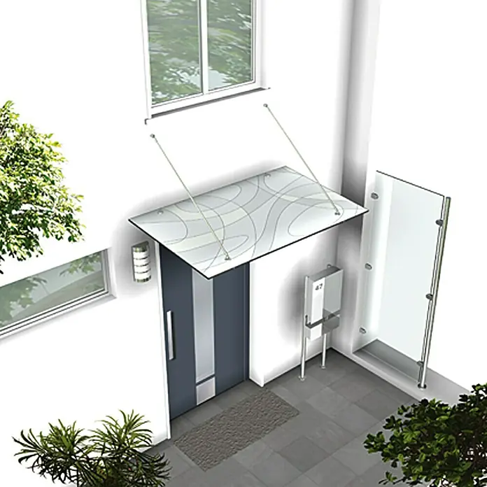 Solid Elements Pričvrsni dio za nadstrešnicu Pure Maxi 900 - Duljina: 1.018 mm, Promjer: 12 mm, Plemeniti čelik - Živopisni prikaz