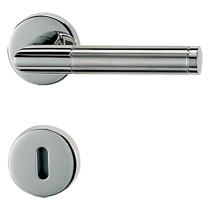 Diamond Doors Creative Set kvaka za sobna vrata Avantgardo - Plemeniti čelik, Standardna brava za sobna vrata - Pogled sprijeda